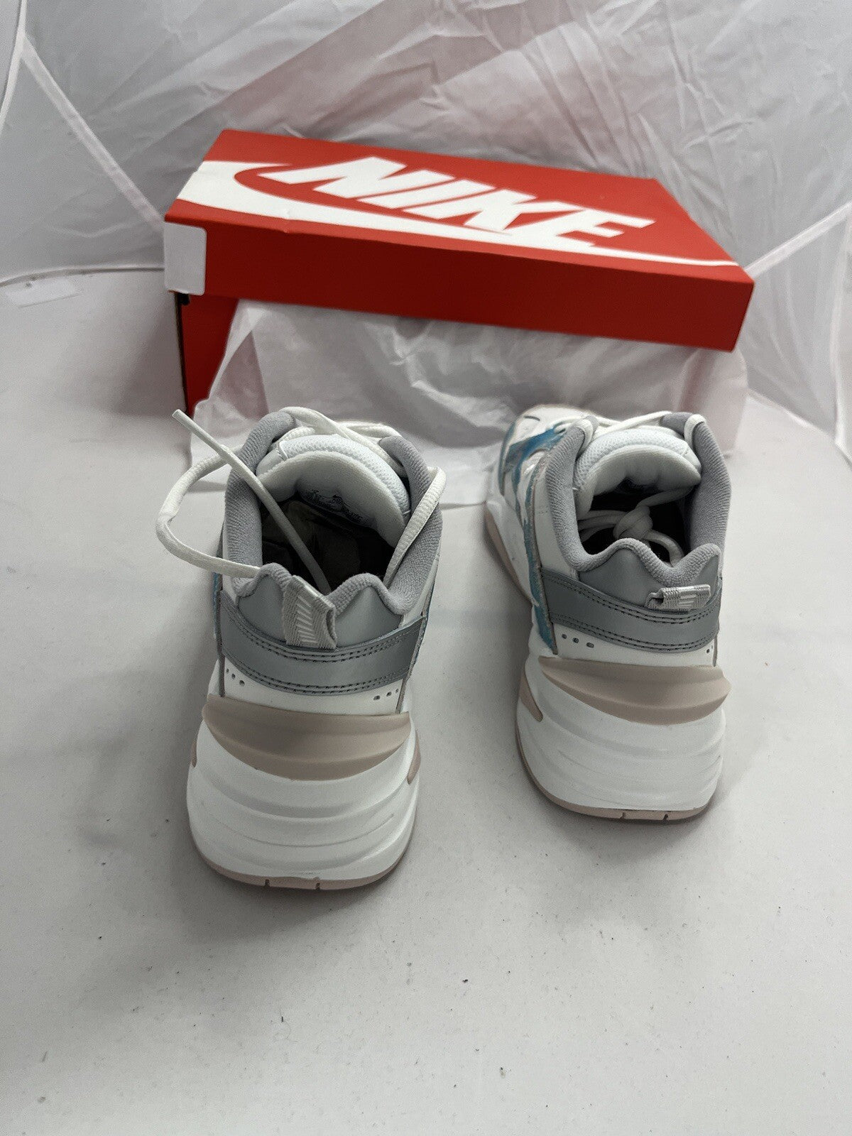 Nike M2K Tekno Summit White Womens Trainers UK Size 4 Brand New with box