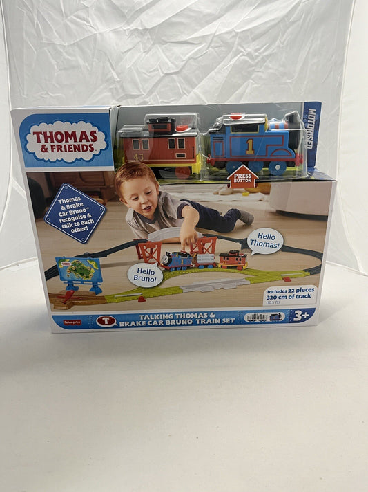 Thomas and Friends talking thomas & break car bruno train set 3 +