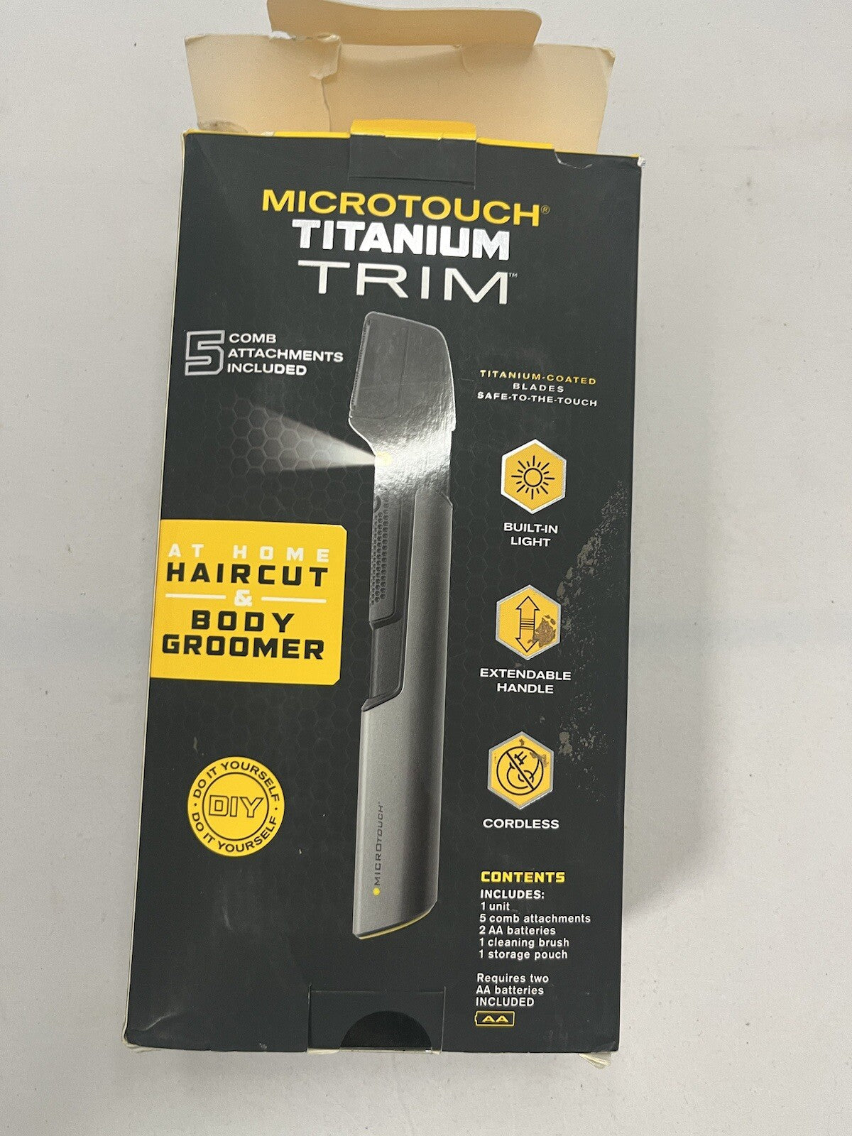 JML Microtouch Titanium Max Trims Hair with Micro Precision Nose Ears Neck - NEW