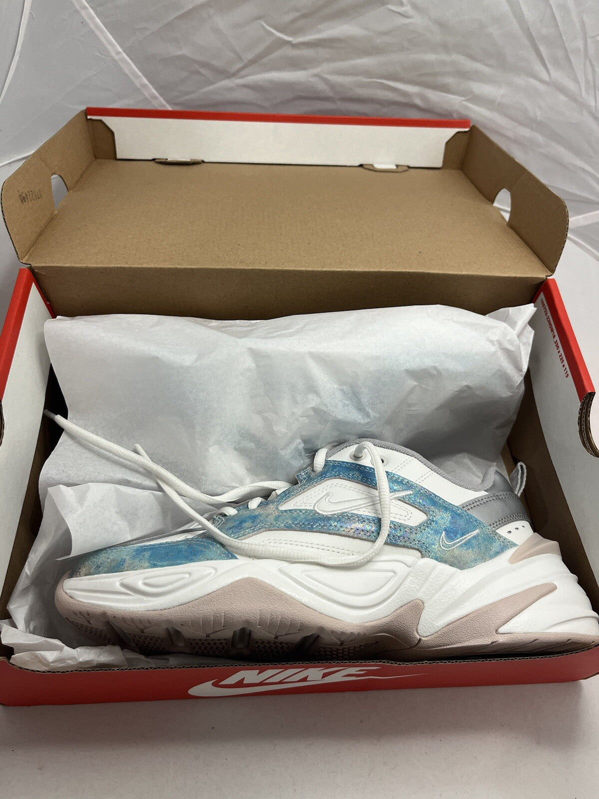 Nike M2K Tekno Summit White Womens Trainers UK Size 4 Brand New with box