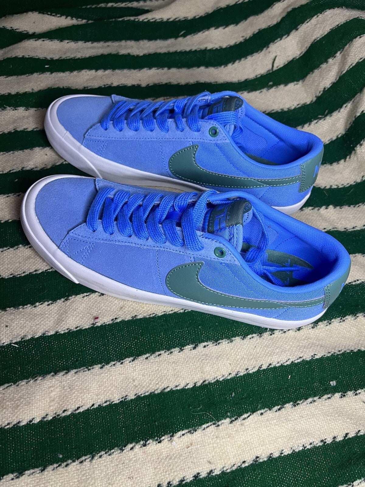 Nike SB Zoom Blazer Low Pro GT University Blue Athletic Shoes Size UK 6.5/US 7.5