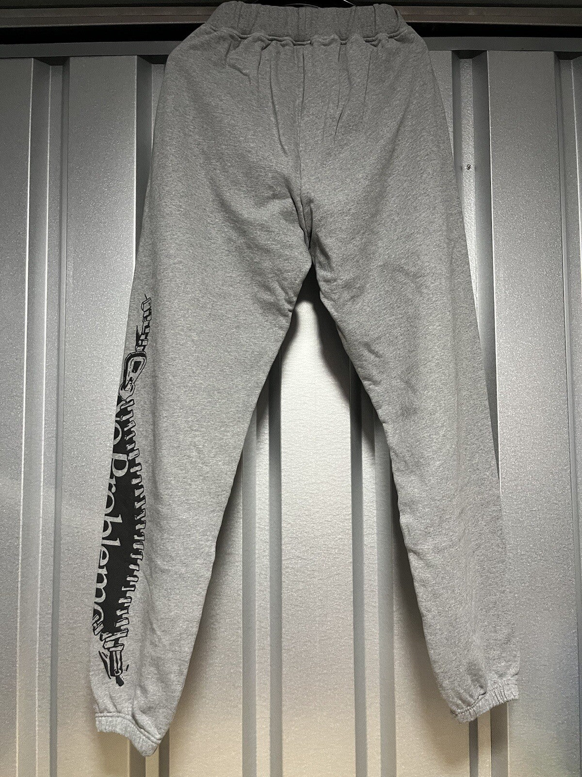 No Problemo Zip Logo Joggers Grey small oversized Brand New