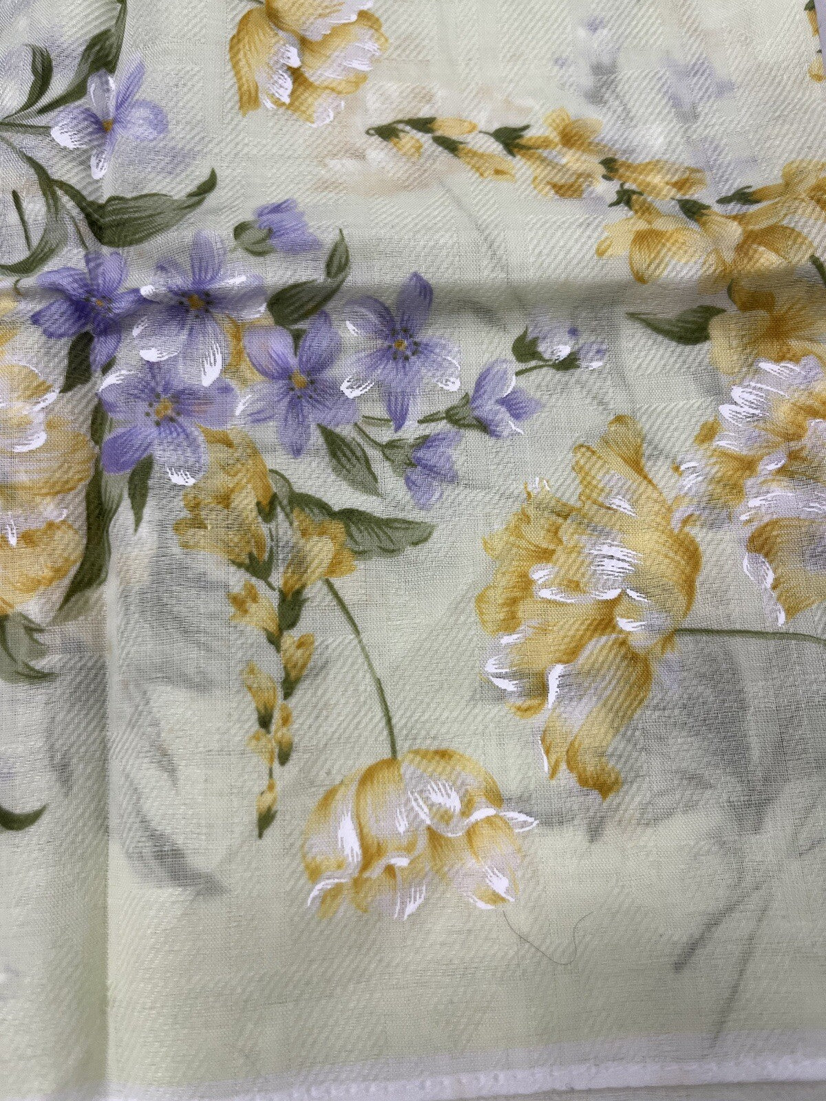 Hanae Mori Hand Painted Handkerchief Neckerchief