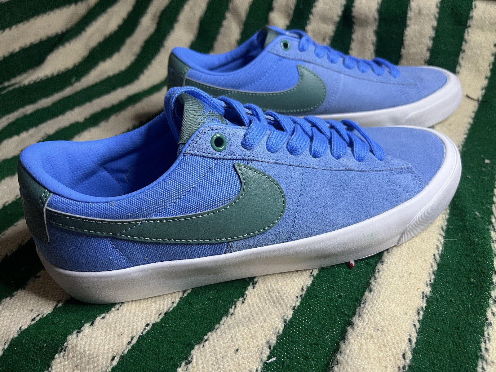 Nike SB Zoom Blazer Low Pro GT University Blue Athletic Shoes Size UK 6.5/US 7.5