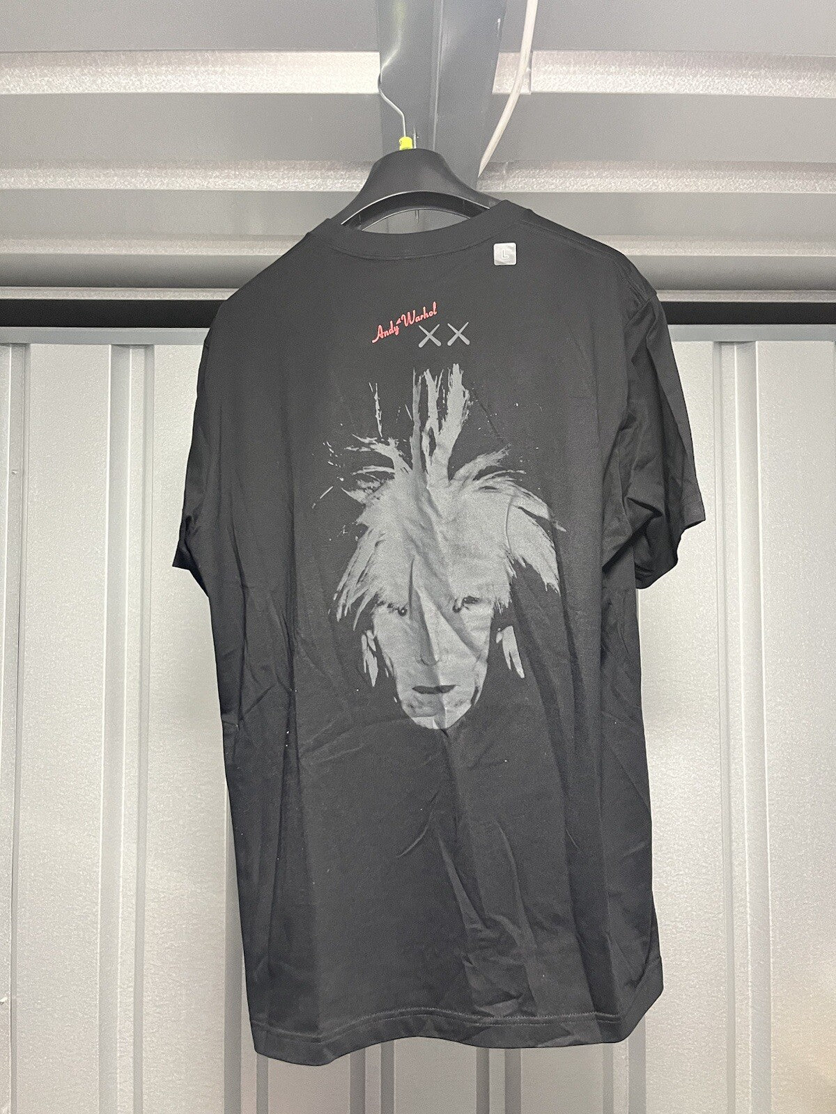 NWT UNIQLO UT KAWS + Andy Warhol Black Short Sleeve T-Shirt TEE