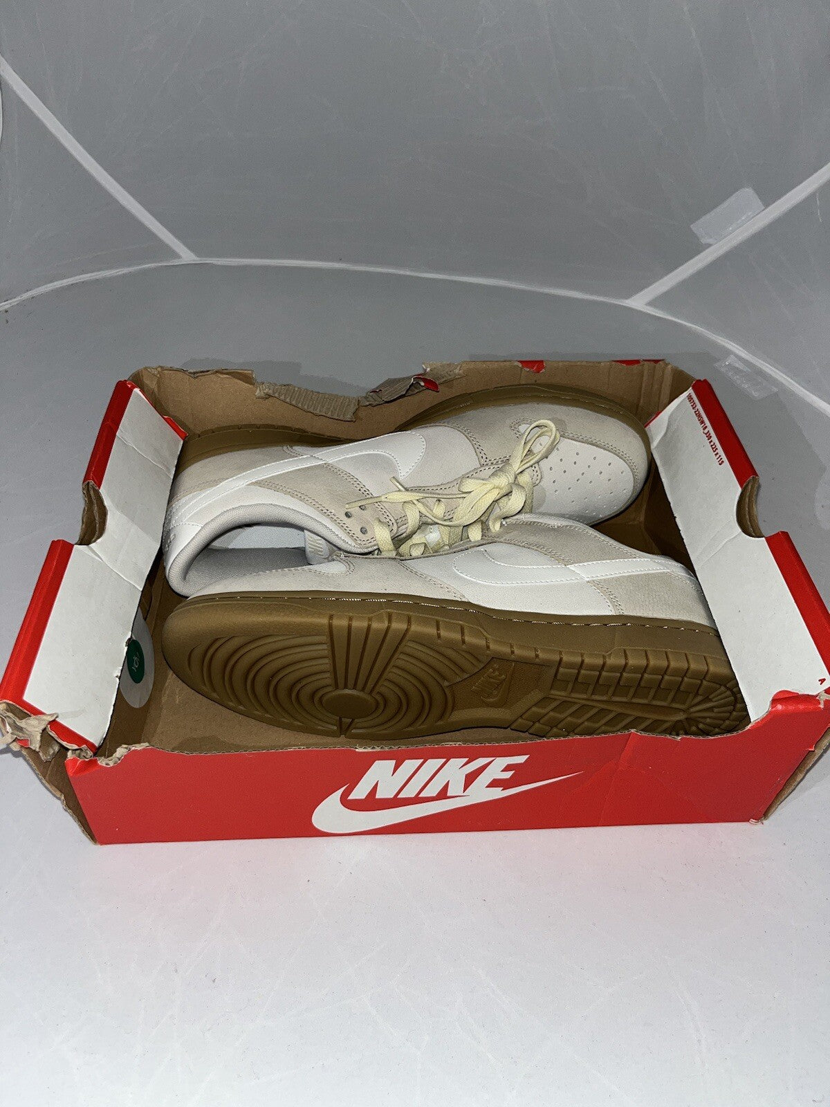 New Nike Dunk Low SE Light Orewood Gum Mens Size 9.5