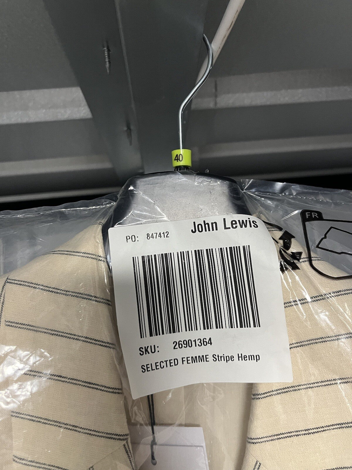 John Lewis Femme Stripe Blazer UK 40