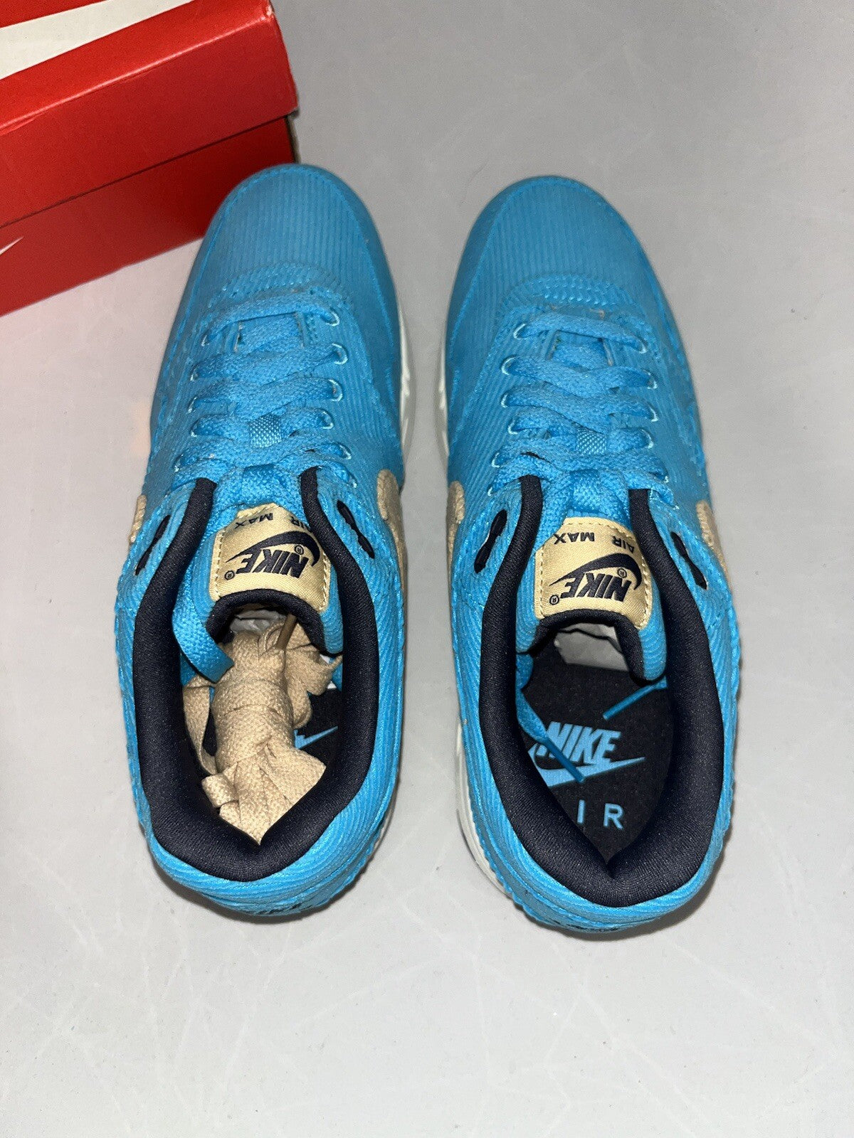 Nike Air Max 1 PRM - Corduroy Baltic Blue - FB8915-400 - Size 7 Uk - New W Box