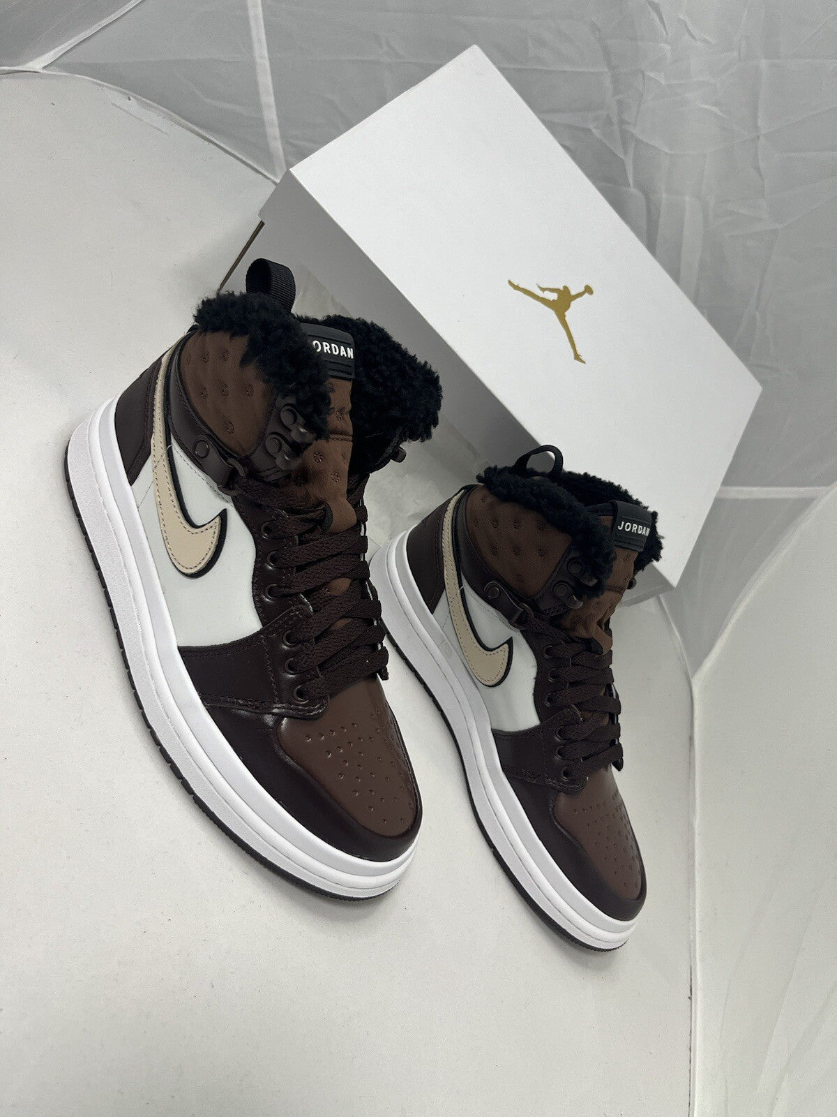 AIR JORDAN 1 ACCLIMATE Brown Basal OatmealSize UK 5