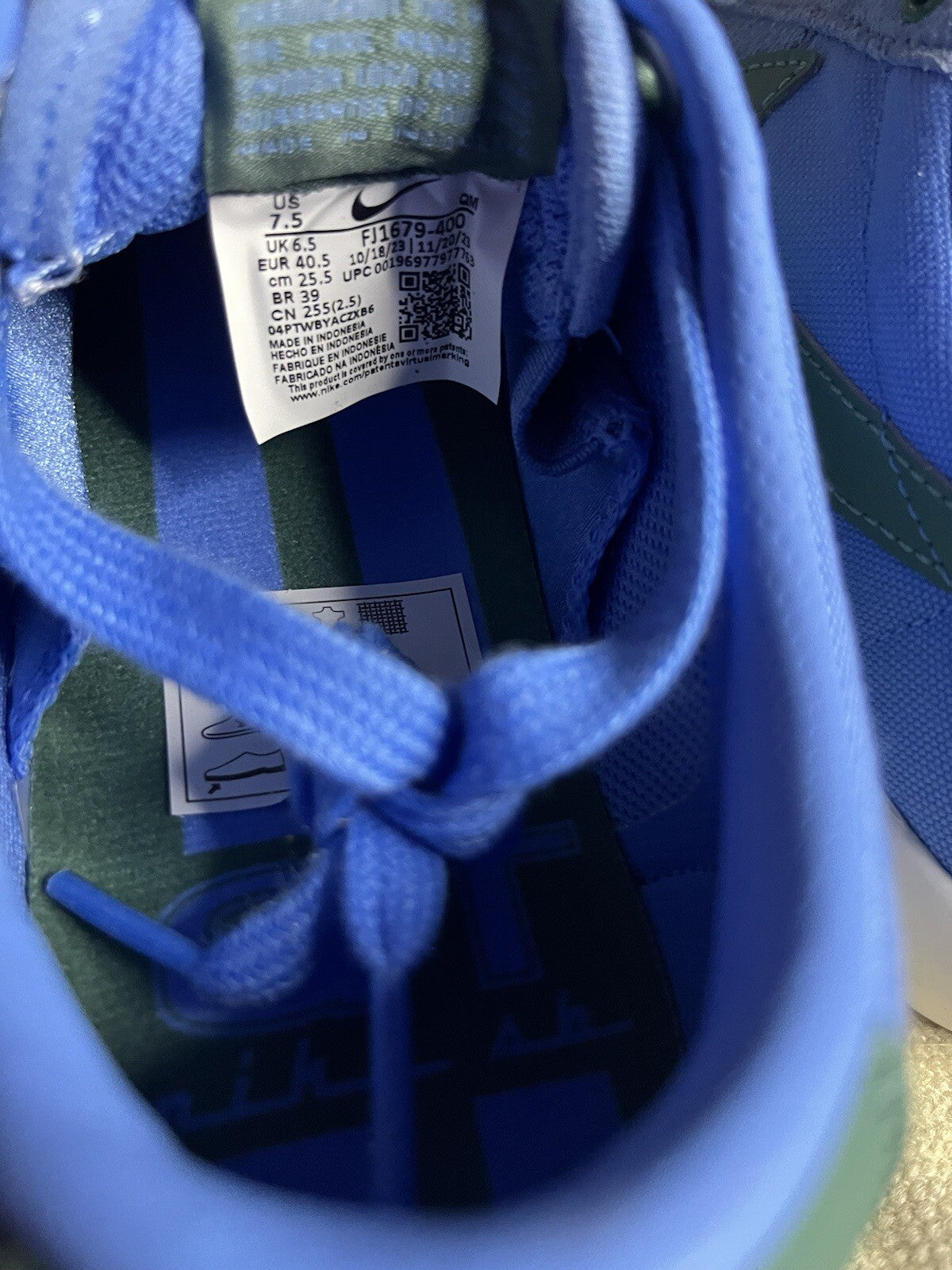 Nike SB Zoom Blazer Low Pro GT University Blue Athletic Shoes Size UK 6.5/US 7.5