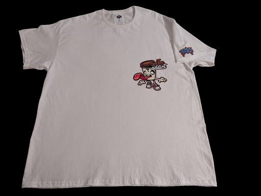 Coffee Addict and Spiral Eye Pink Monkey Custom Printed T Shirt