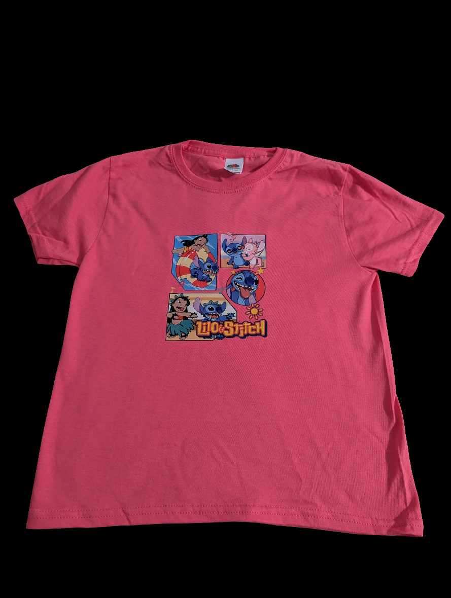 Lilo & Stitch Custom Printed T Shirt