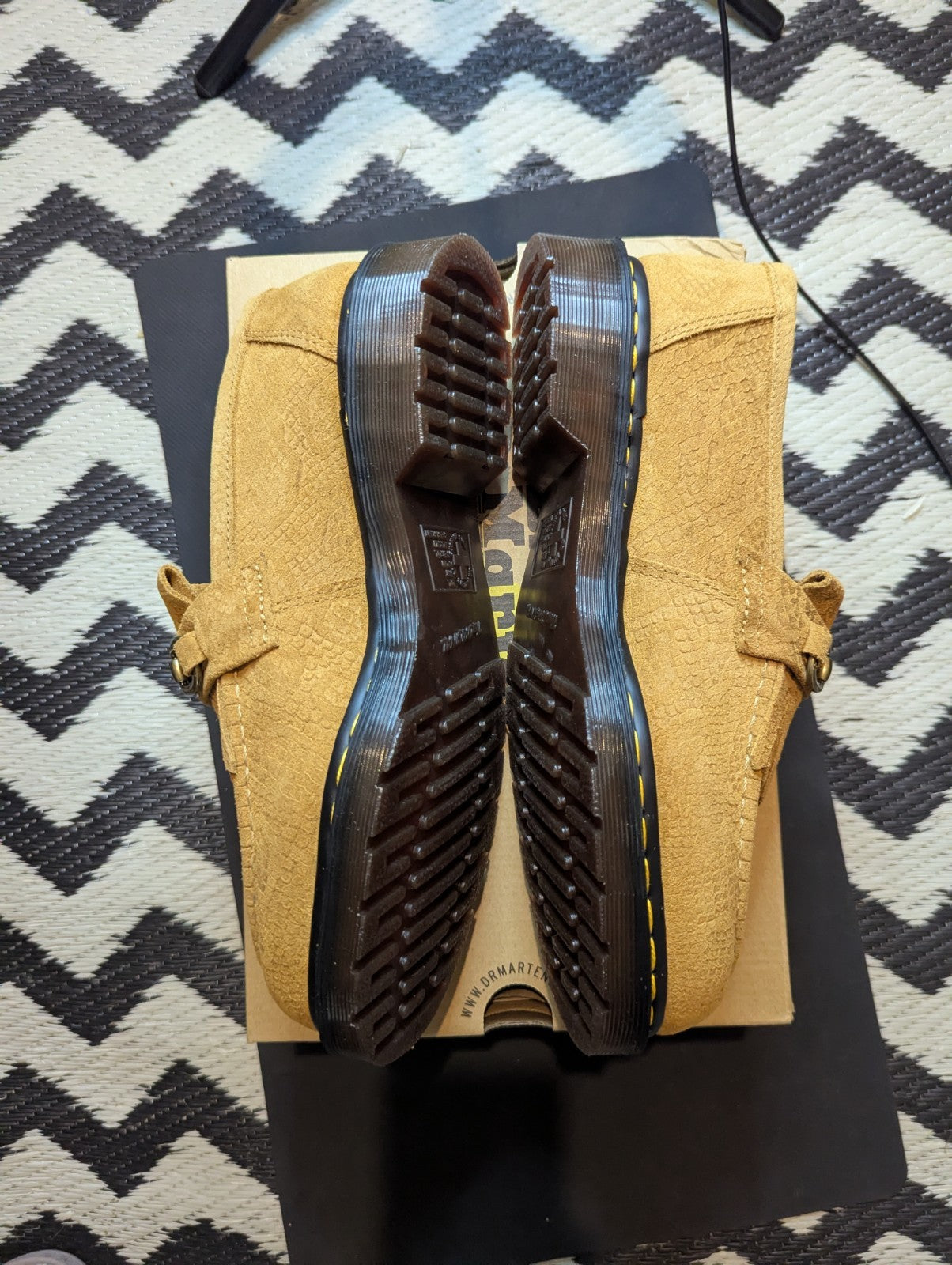 Dr. Martens adrian snaffle repello emboss suede  kiltie loafers MSRP £150