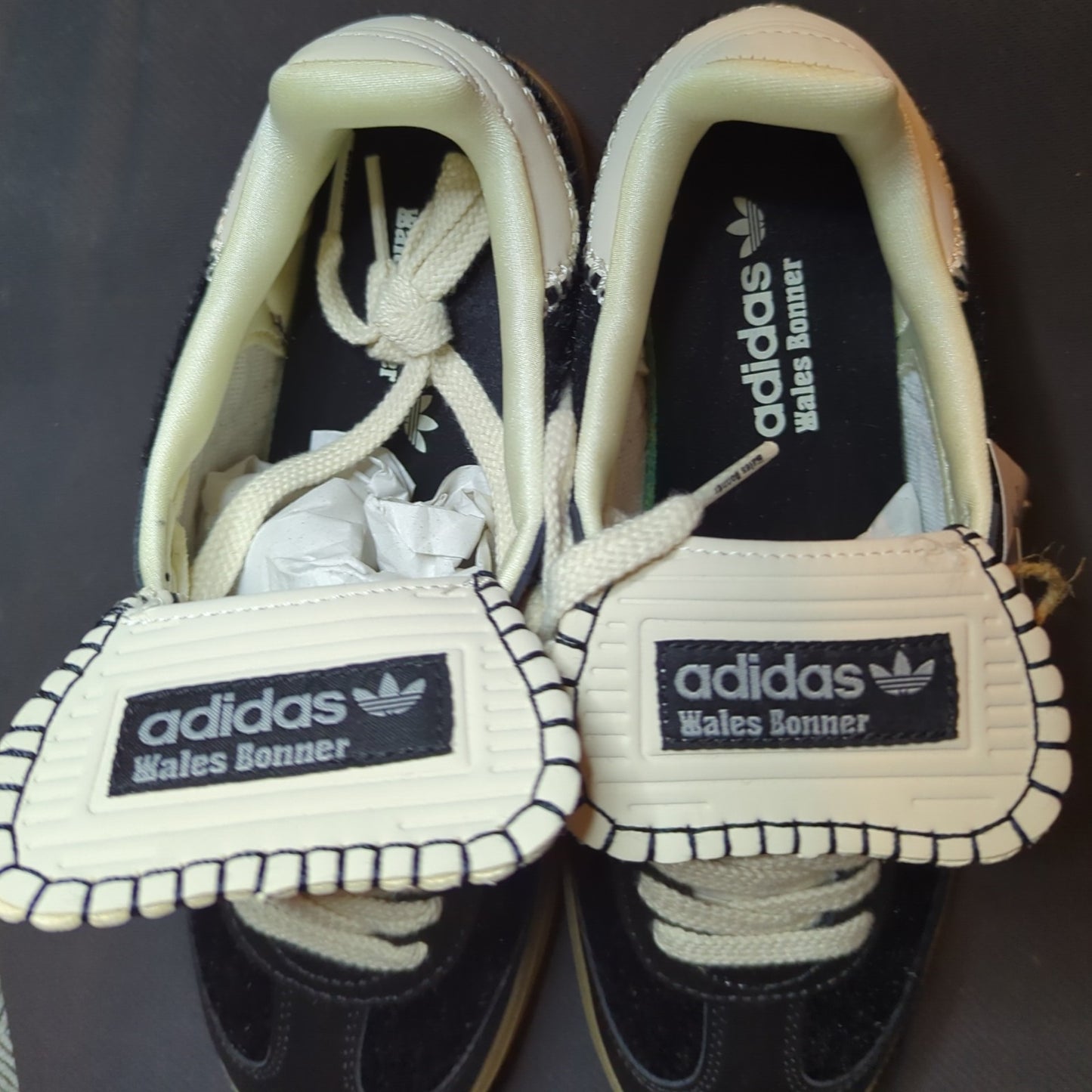 Size 8 adidas Wales Bonner x Samba Pony Black