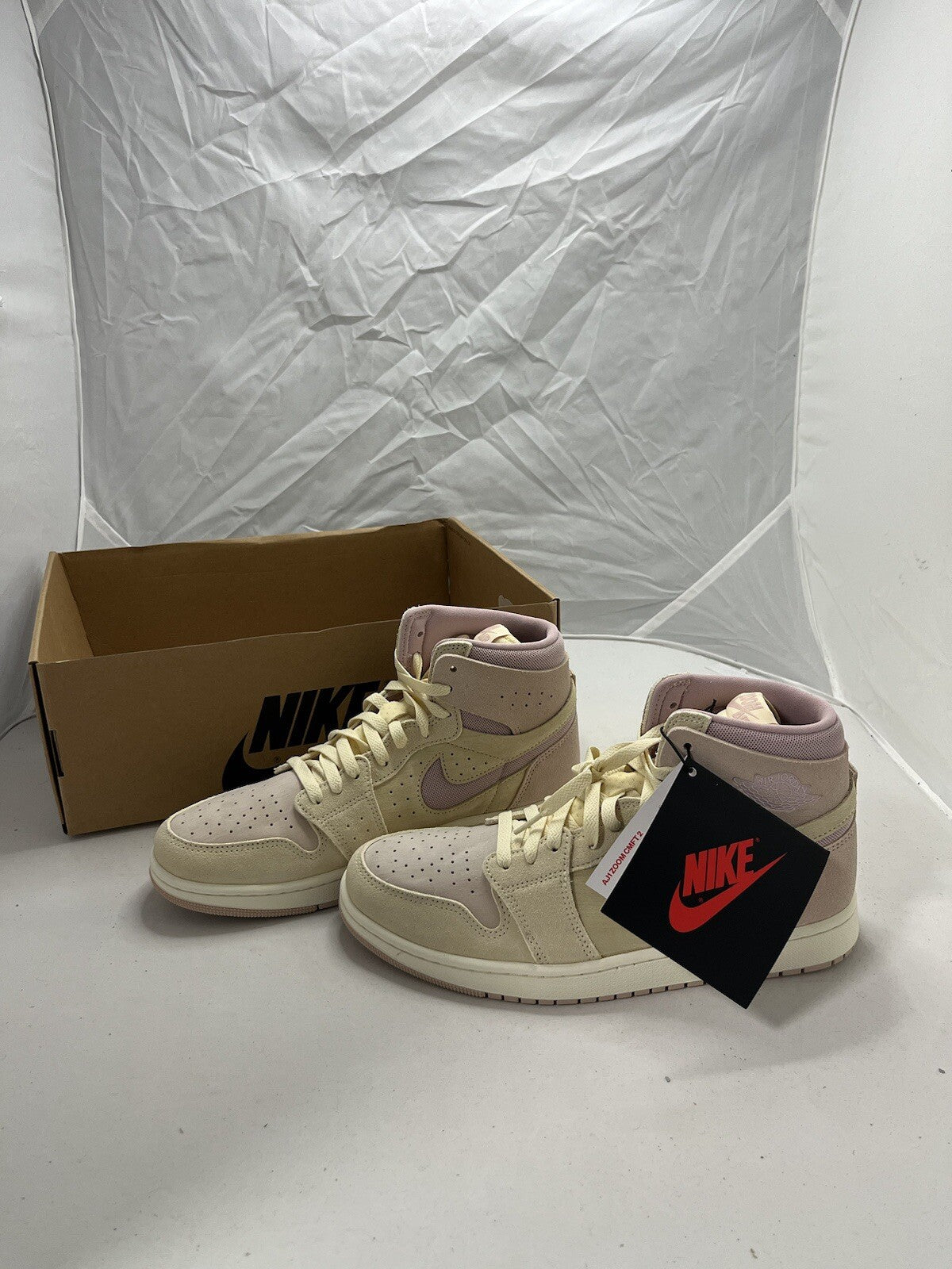 Nike Air Jordan 1 High Zoom CMFT 2 Muslin Plum Chalk UK 8.5 /EUR 43 DV1305-100