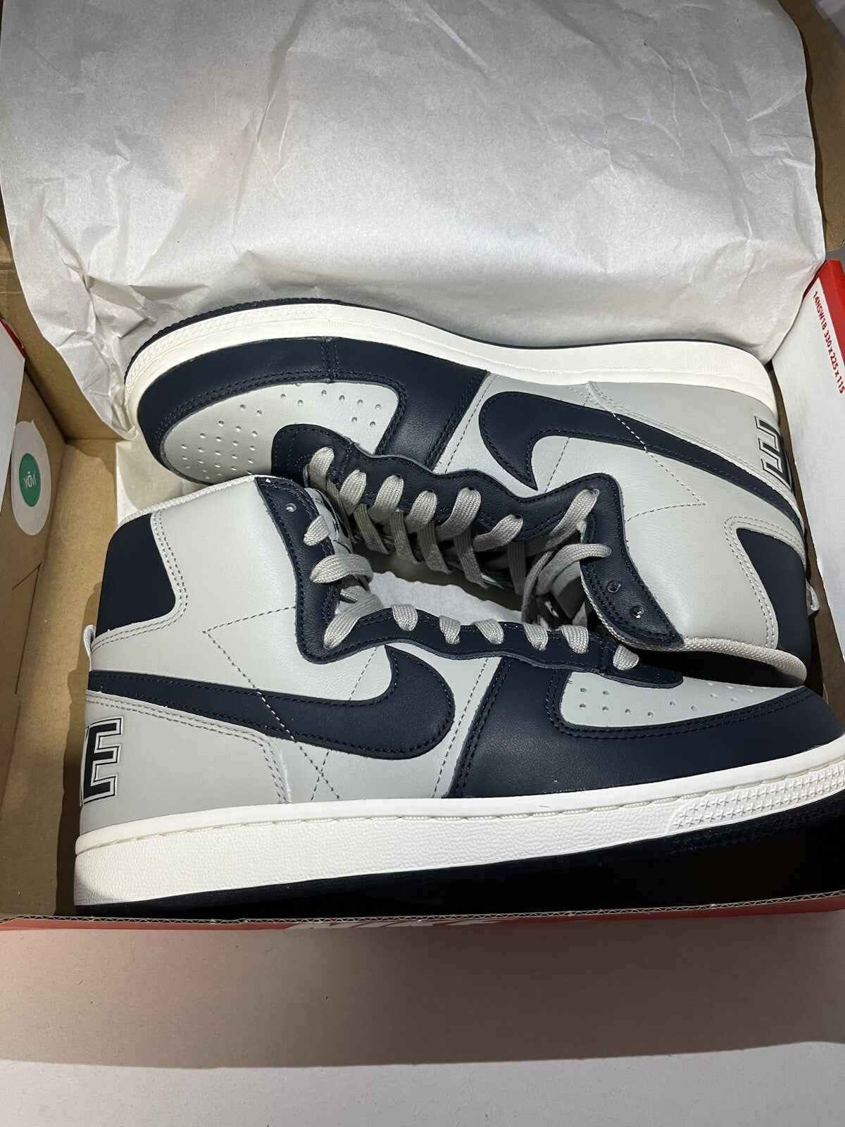 NIKE Terminator High Granite/Dark Obsidian-Sail Shoes uk 7 FB1832-001 Sneakers