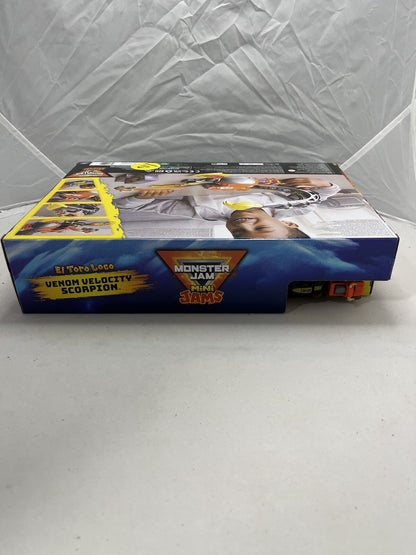 Monster Jam Mini Jams El Toro Loco Venom Velocity Scorpion Playset 3+ 