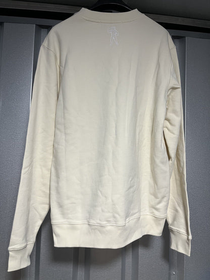 BILLIONAIRE BOYS CLUB MEDIUM ARCH LOGO CREWNECK MENS SWEATSHIRT BEIGE 