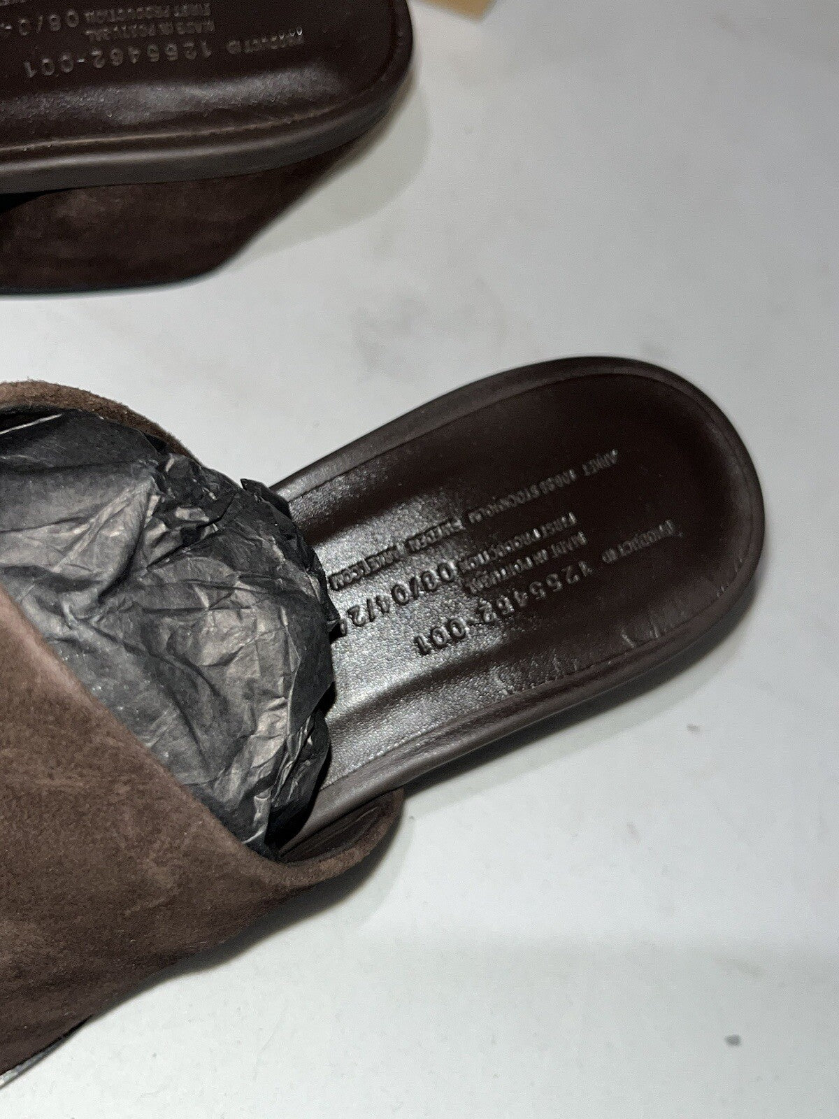 ARKET  Slip on heels suede brown leather lining