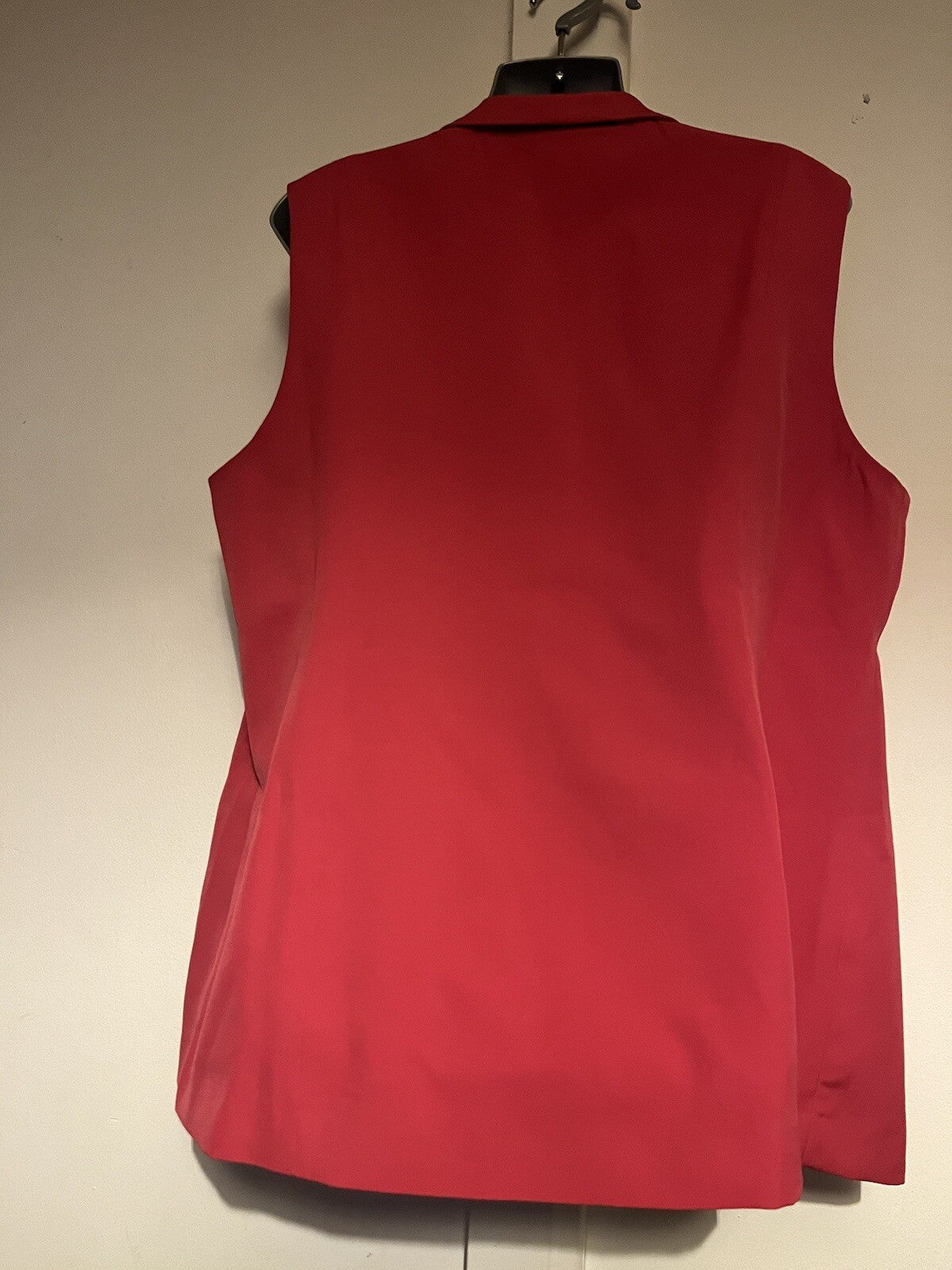Dannii Minogue Petites Sleeveless Blazer Red Size 10 Petite 