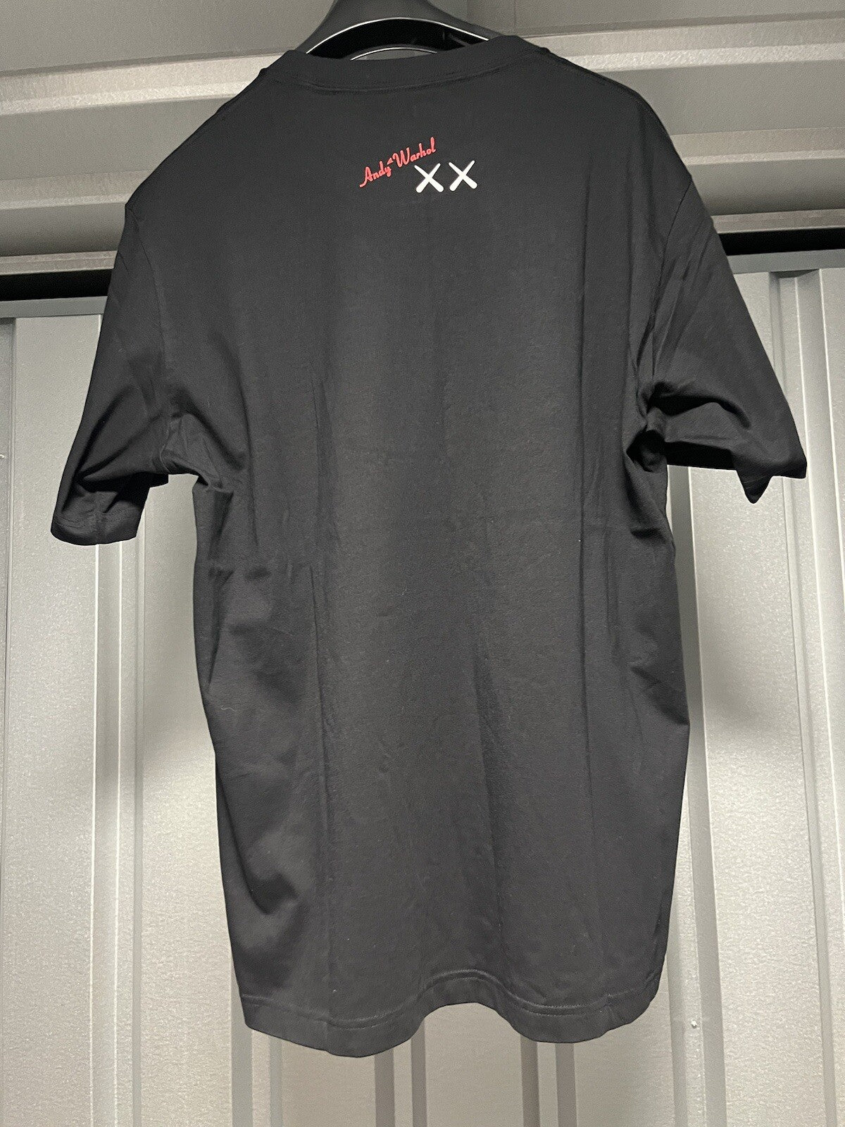 Uniqlo Andy Warhol x KAWS Black T-Shirt - Mens LARGE - Robot Cool Tee