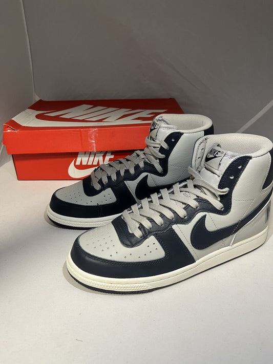 NIKE Terminator High Granite/Dark Obsidian-Sail Shoes uk 7 FB1832-001 Sneakers