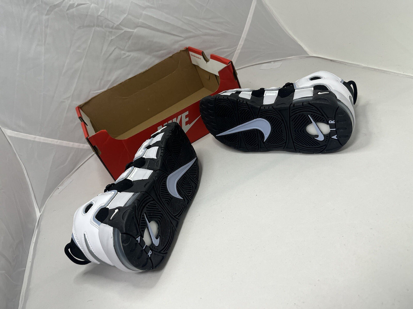 Nike Air More Uptempo GS Black White Multicolour DQ6200-001  UK Size 5