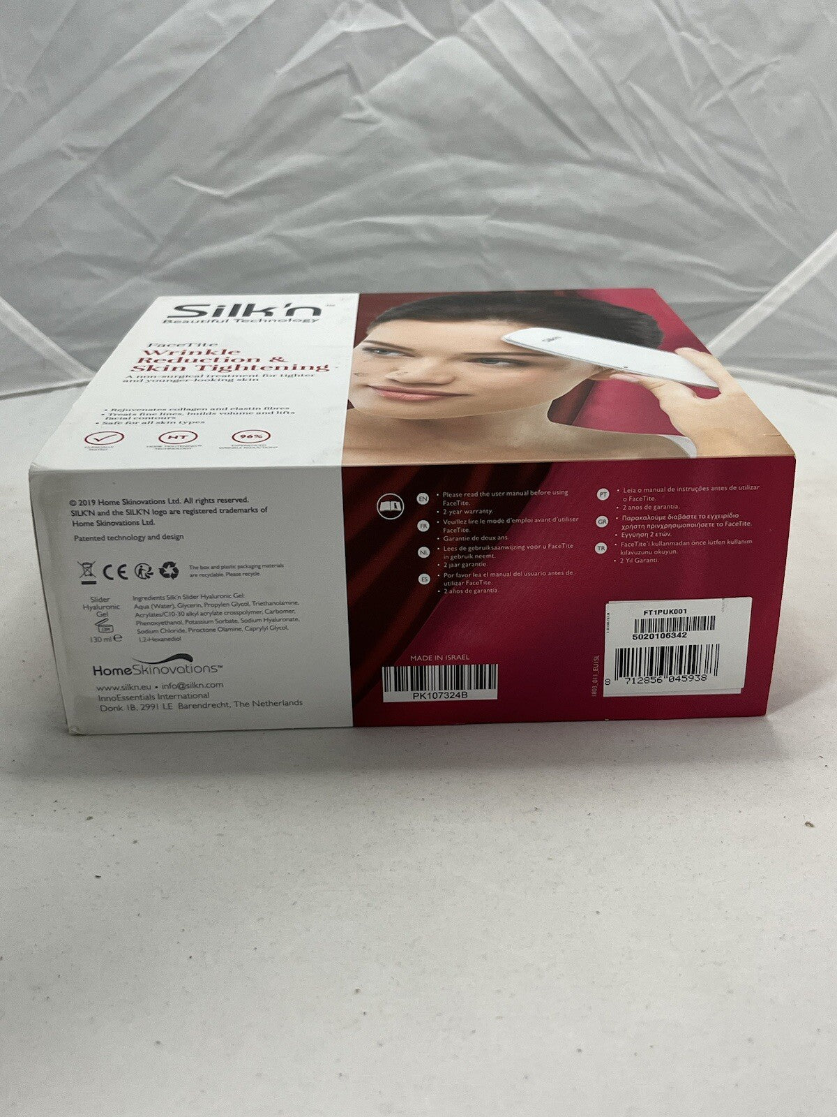 Silk'n Beautiful Technology Facetite Wrinkle Reduction & Skin Tightening Device