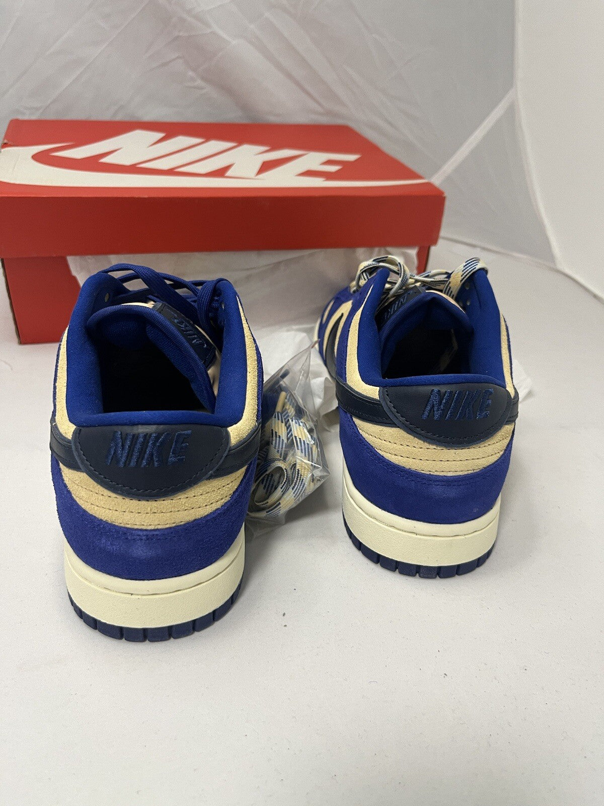 Nike Dunk Low LX ‘blue Suede’ Sneakers - DV7411-400 - Size UK 9.5