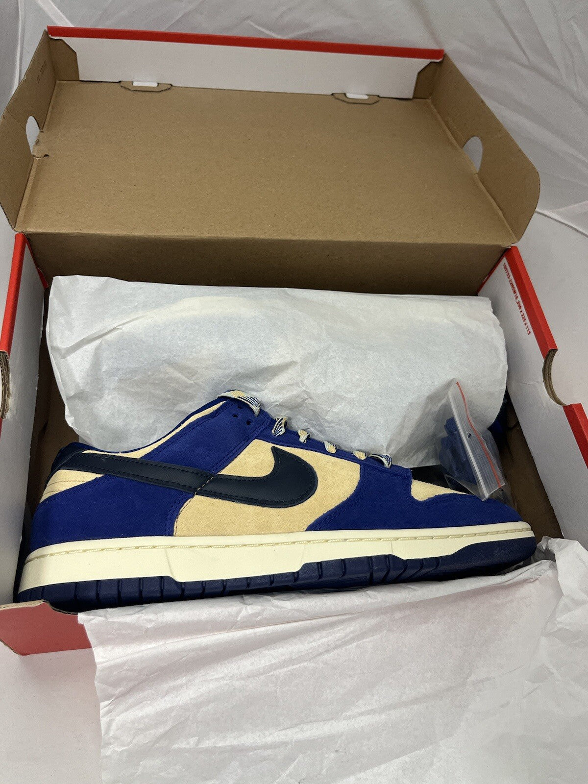Nike Dunk Low LX ‘blue Suede’ Sneakers - DV7411-400 - Size UK 9.5