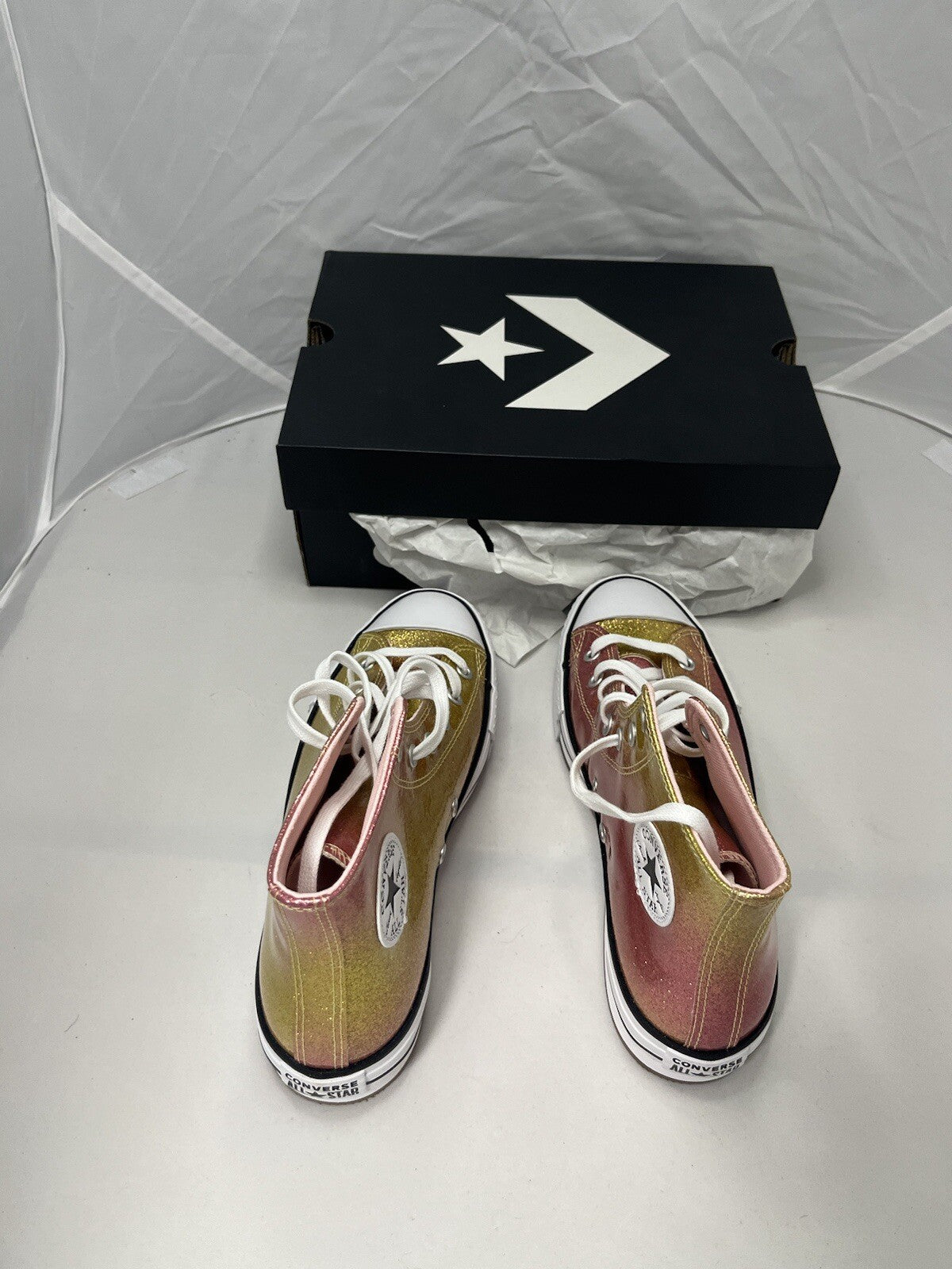  Taylor All Star Eva Lift Platform Citrus Glitz Size UK 4.5