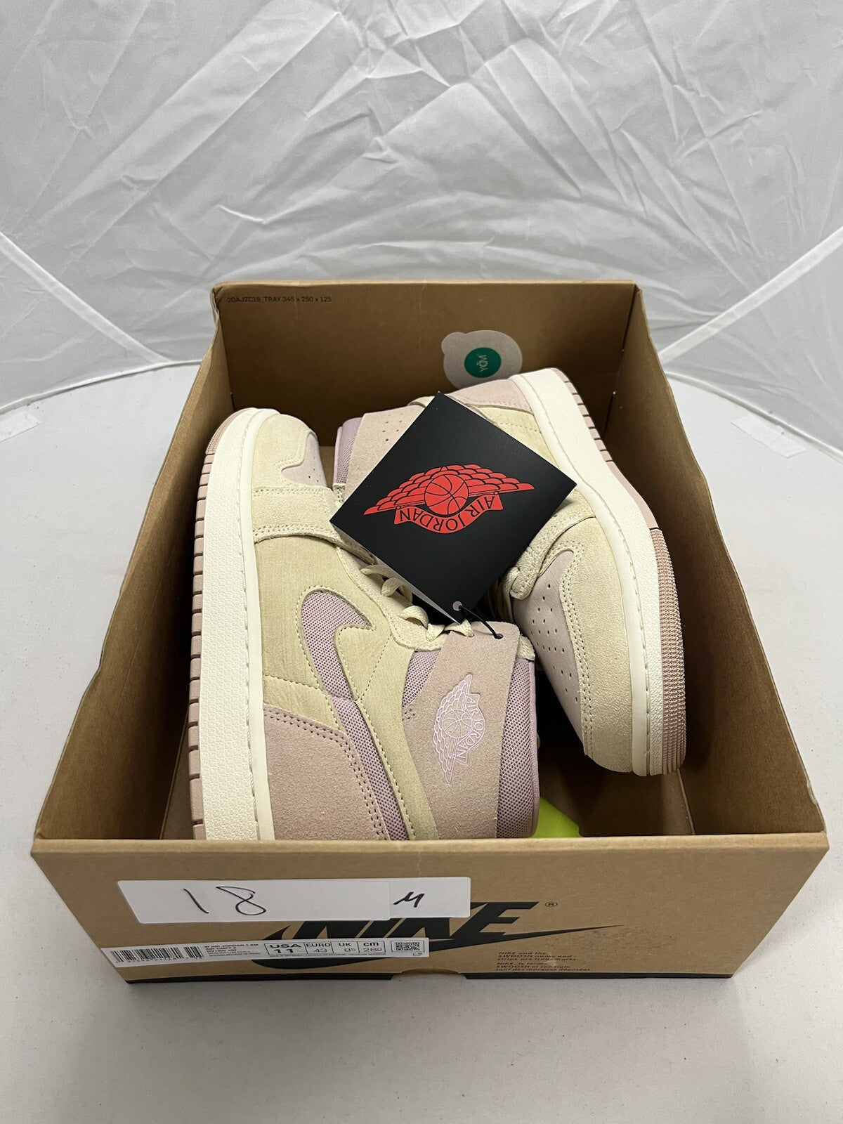 Nike Air Jordan 1 High Zoom CMFT 2 Muslin Plum Chalk UK 8.5 /EUR 43 DV1305-100
