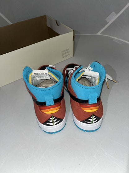 Nike SB Dunk Hi Decon QS DI’ORR GREENWOOD Skate Boarding Size 6.5 UK