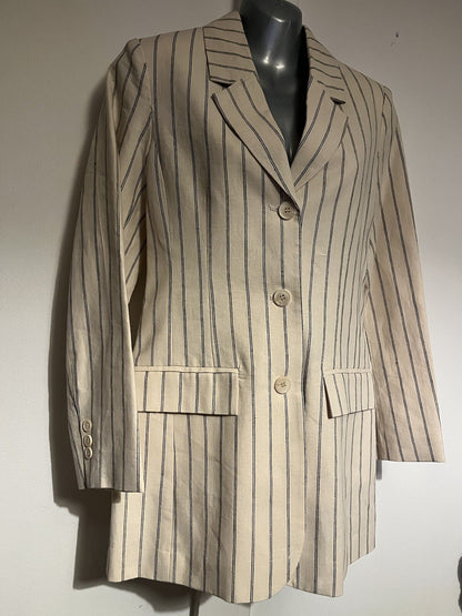 Selected Femme Slfhildals Fitted Blazer Pin Stripe Women’s Size 36