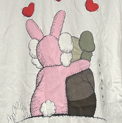 UNIQLO KAWS x Andy Warhol T-Shirt Men's M White Cotton Crew Neck  Shirt. New