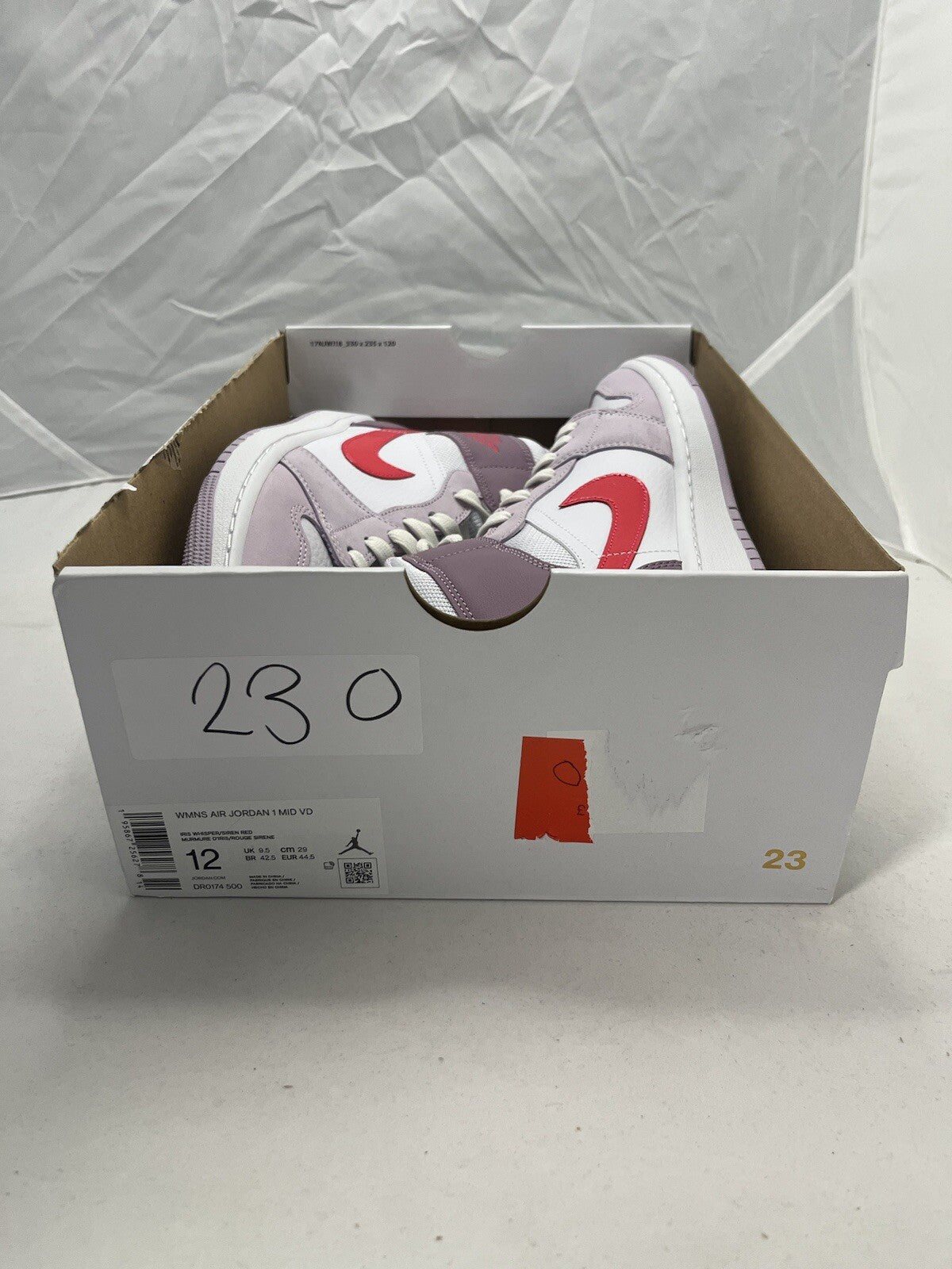 Nike Air Jordan 1 Mid Valentines Day Sneakers Unisex Size UK 9.5 (New in Box)