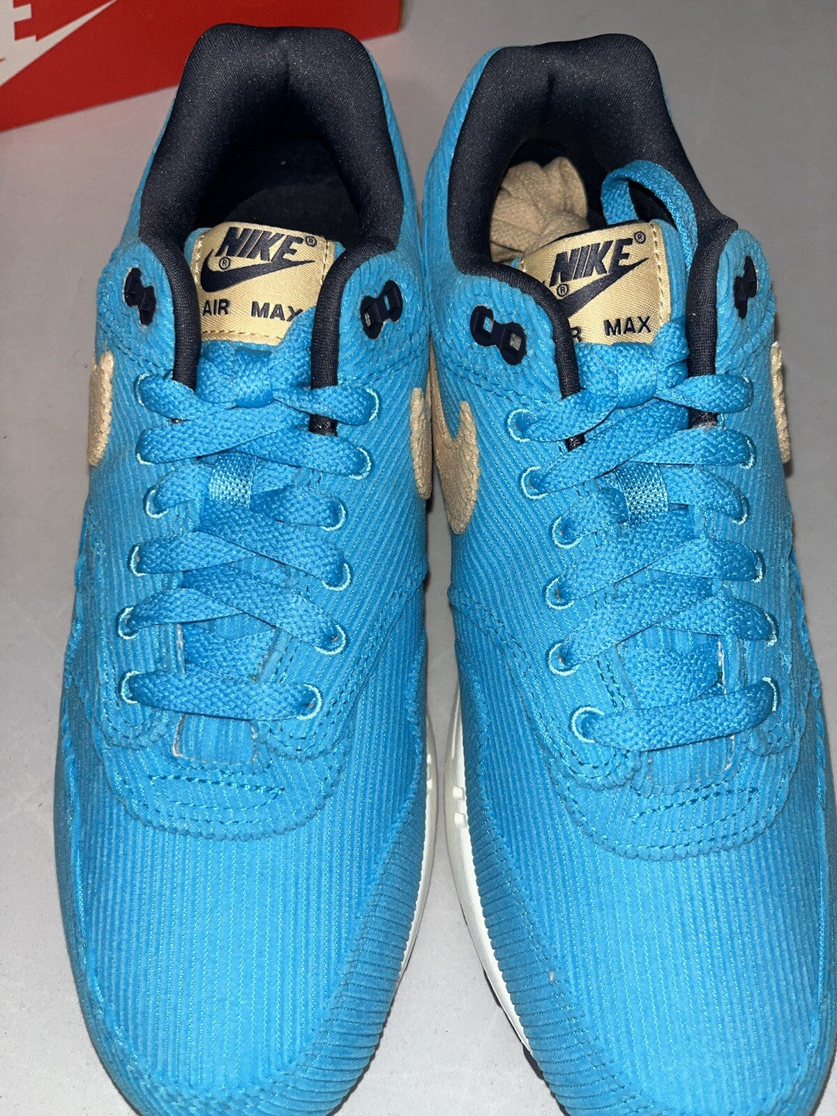 Nike Air Max 1 PRM - Corduroy Baltic Blue - FB8915-400 - Size 7 Uk - New W Box