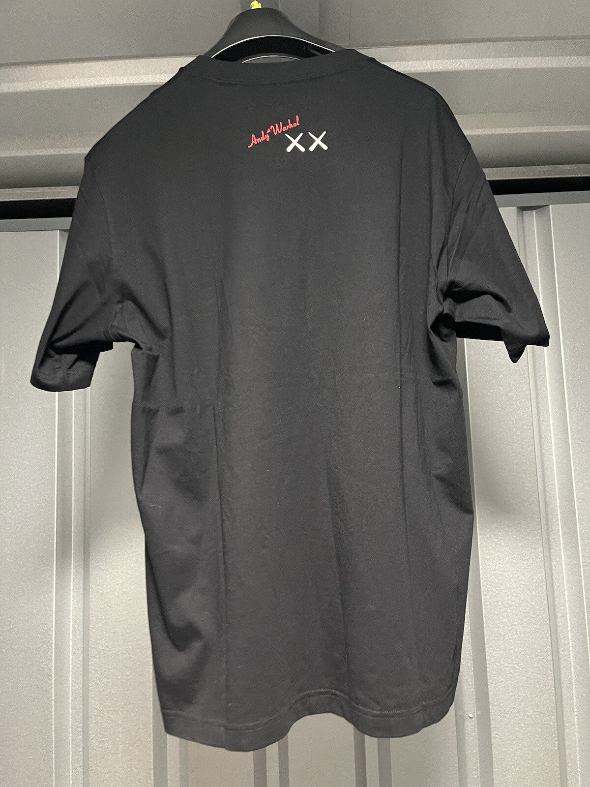 Uniqlo Andy Warhol x KAWS Black T-Shirt - Mens LARGE - Robot Cool Tee