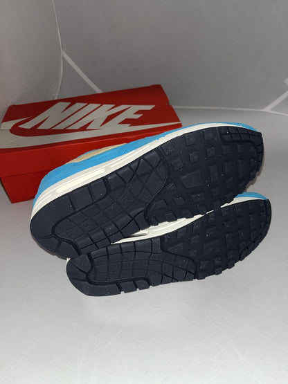 Nike Air Max 1 PRM - Corduroy Baltic Blue - FB8915-400 - Size 7 Uk - New W Box