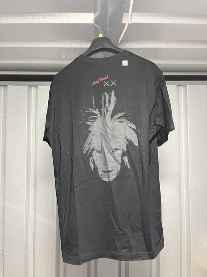 NWT UNIQLO UT KAWS + Andy Warhol Black Short Sleeve T-Shirt TEE 
