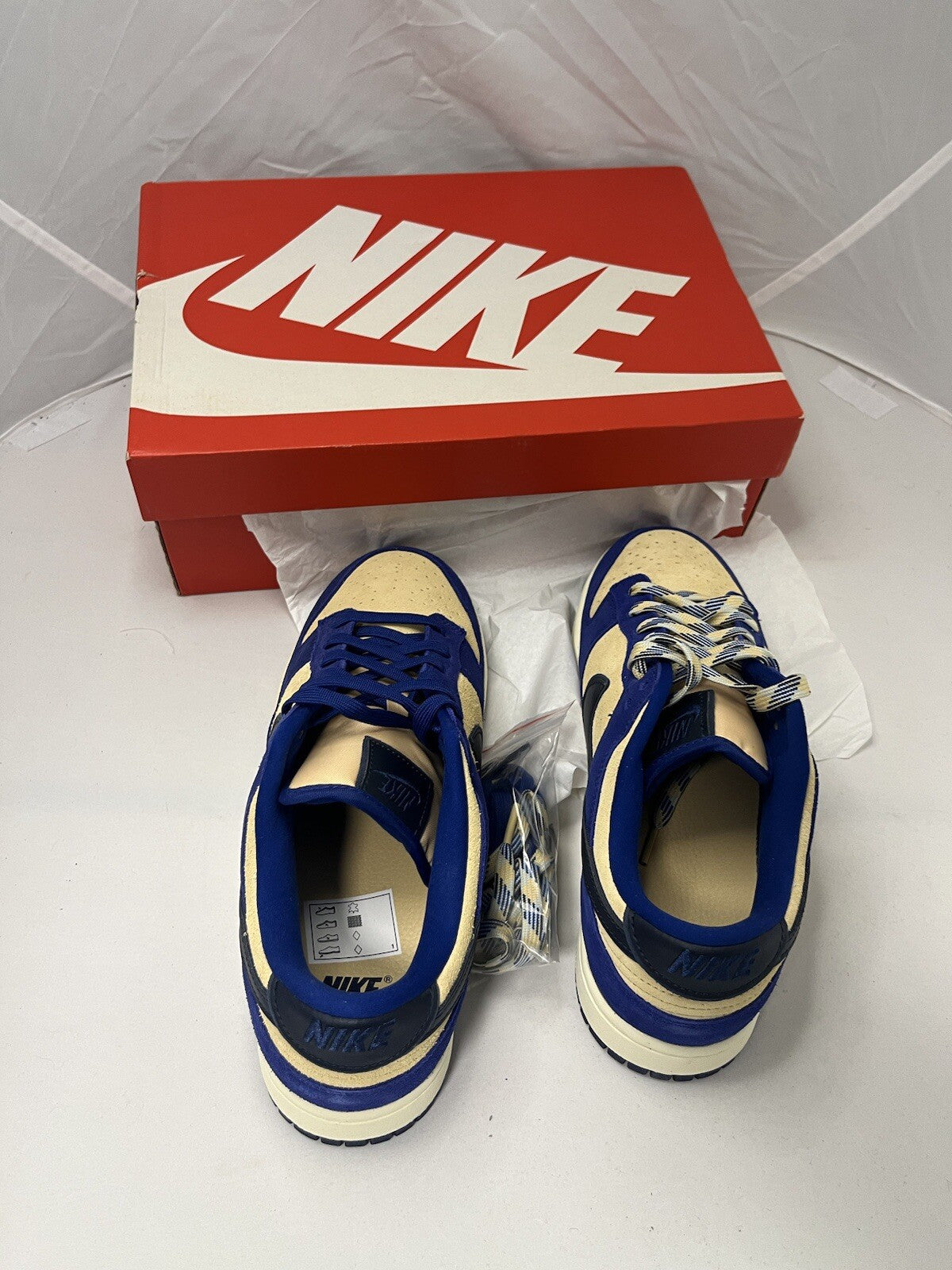 Nike Dunk Low LX ‘blue Suede’ Sneakers - DV7411-400 - Size UK 9.5