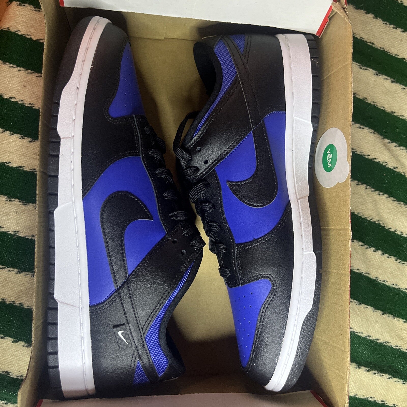NEW Nike Dunk Low Trainers - UK11 EUR46 - HM9606 400 Astronomy Blue - BOXED