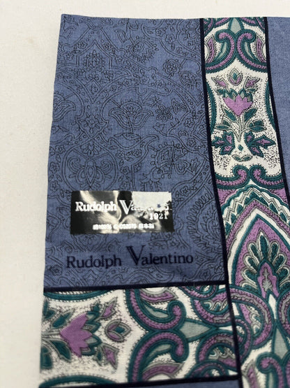 RUDOLPH VALENTINO *Blue Mens Handkerchief 46cm 