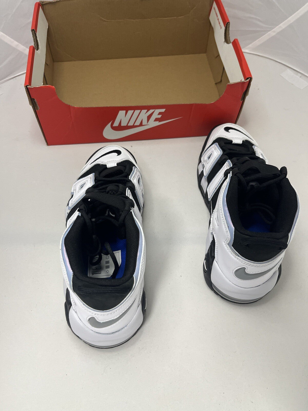 Nike Air More Uptempo GS Black White Multicolour DQ6200-001  UK Size 5