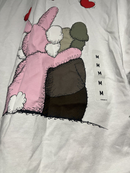 UNIQLO KAWS x Andy Warhol T-Shirt Men's M White Cotton Crew Neck  Shirt. New