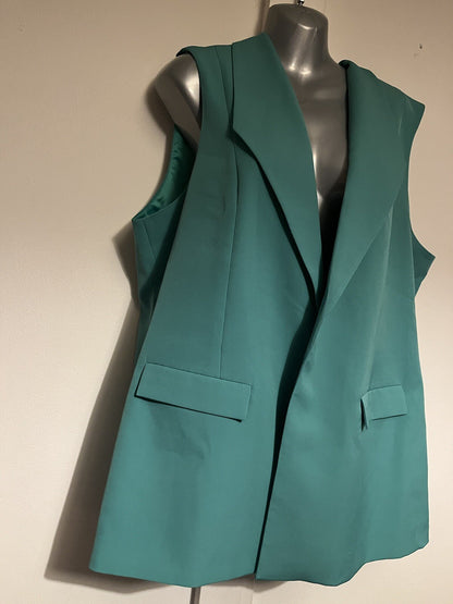 Dannii Minogue PetitesWaistcoat Green Size 20 Petite  