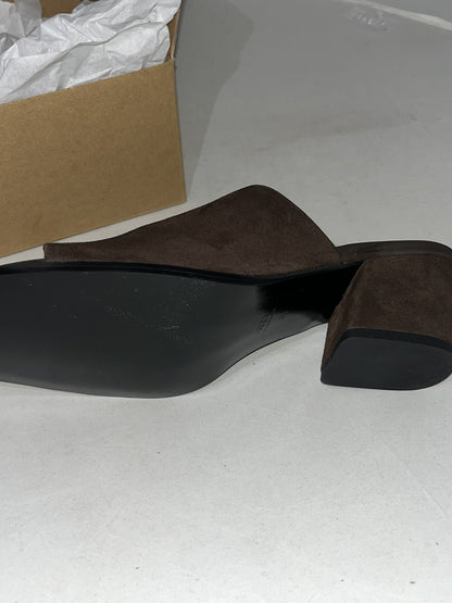 ARKET  Slip on heels suede brown leather lining
