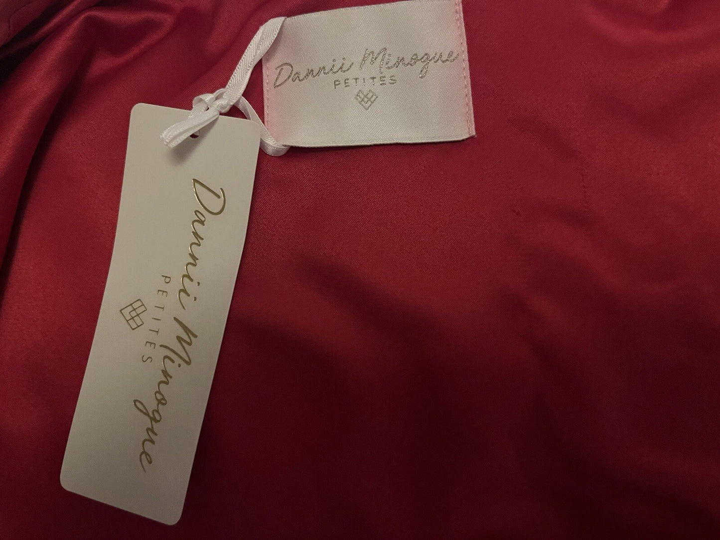 Dannii Minogue Petites Sleeveless Blazer Red Size 10 Petite 