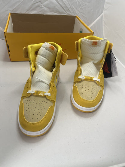 NIKE AIR JORDAN 1 ZOOM AIR COMFORT 2 TRAINERS YELLOW OCHRE UK 9 BRAND NEW