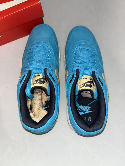 Nike Air Max 1 PRM - Corduroy Baltic Blue - FB8915-400 - Size 7 Uk - New W Box